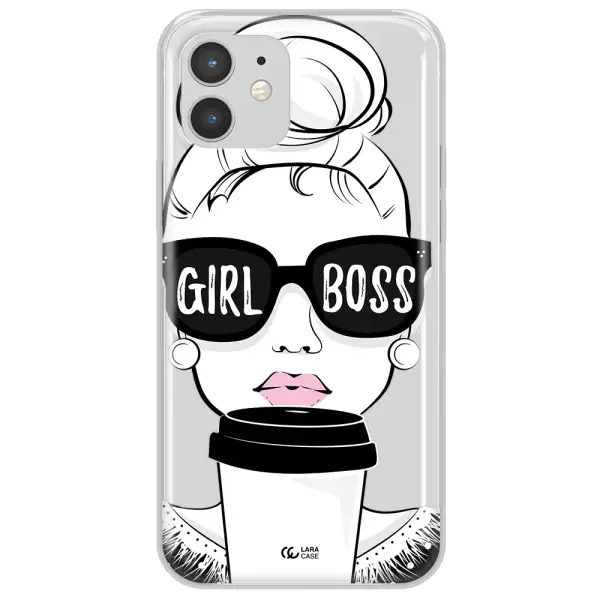 Girl Boss Apple iPhone 12 Clear TPU Case