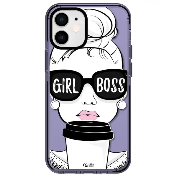 Girl Boss Apple iPhone 12 mini impact Lilac Case