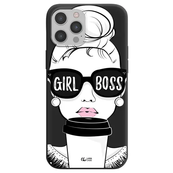 Girl Boss Apple iPhone 12 pro max Silicone black Case
