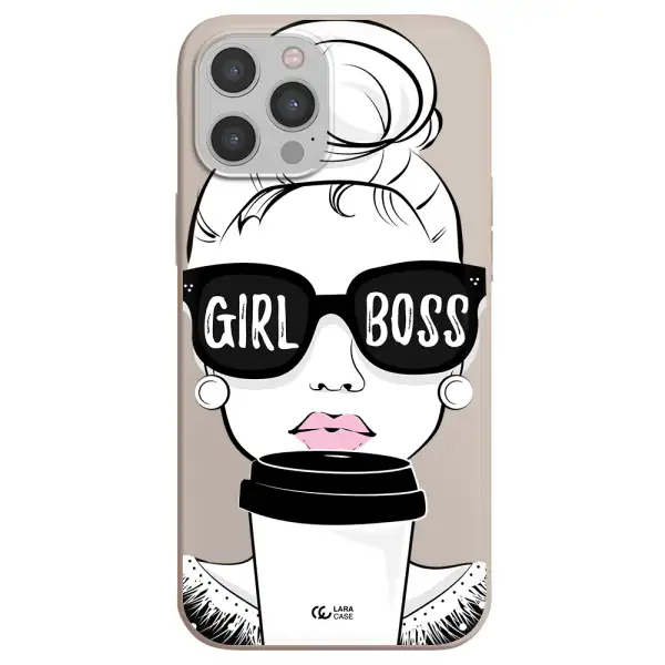 Girl Boss Apple iPhone 12 pro Silicone Stone Case