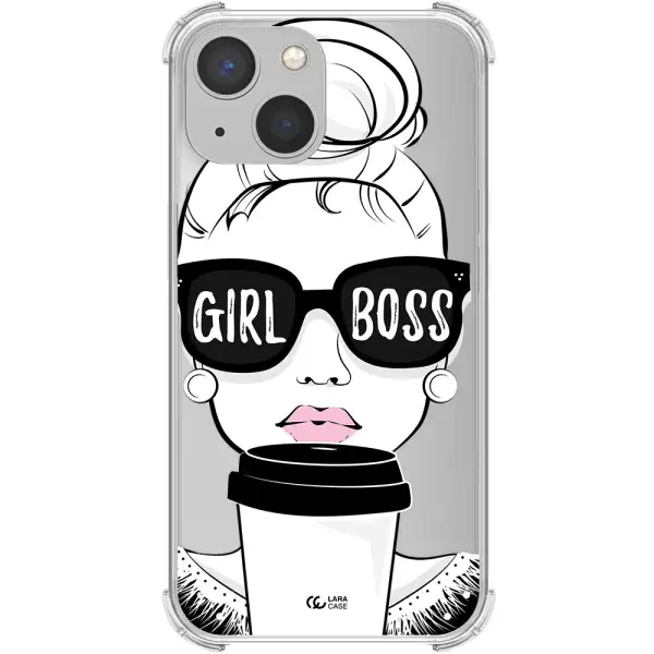 Girl Boss Apple iPhone 13 Clear PC Case