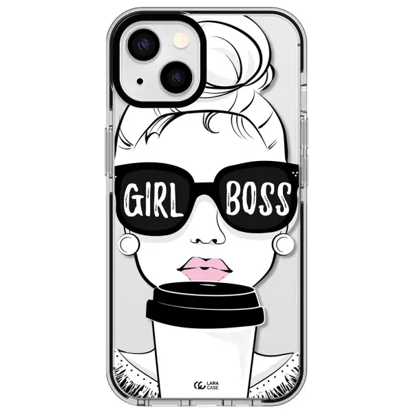 Girl Boss Apple iPhone 13 impact black border Case
