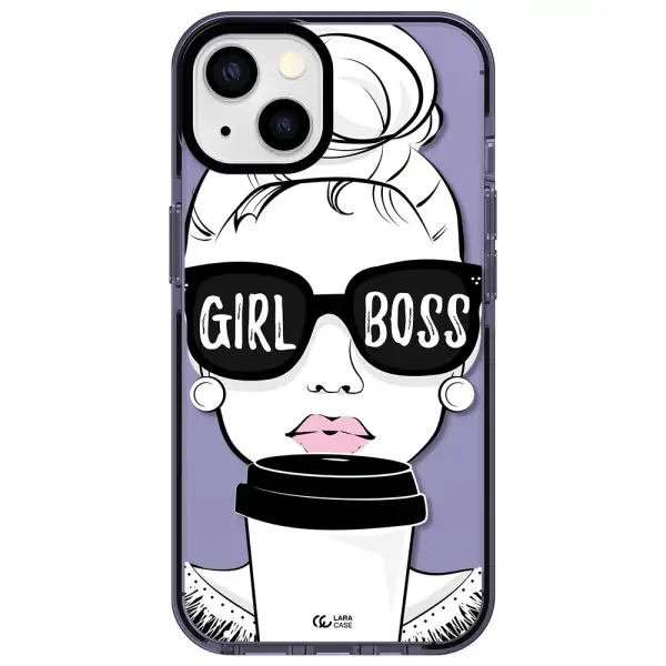 Girl Boss Apple iPhone 13 impact Lilac Case