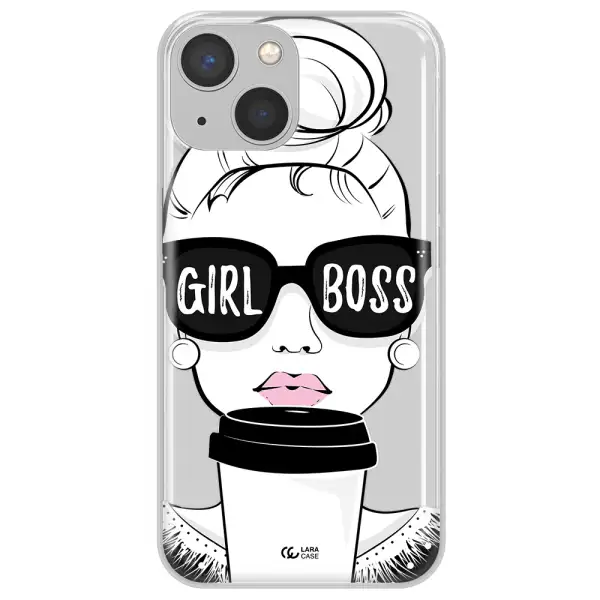 Girl Boss Apple iPhone 13 mini Clear TPU Case