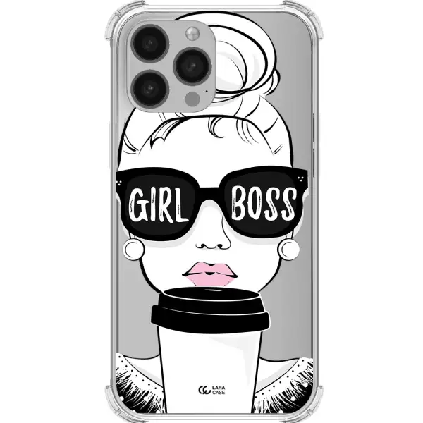 Girl Boss Apple iPhone 13 Pro Clear PC Case
