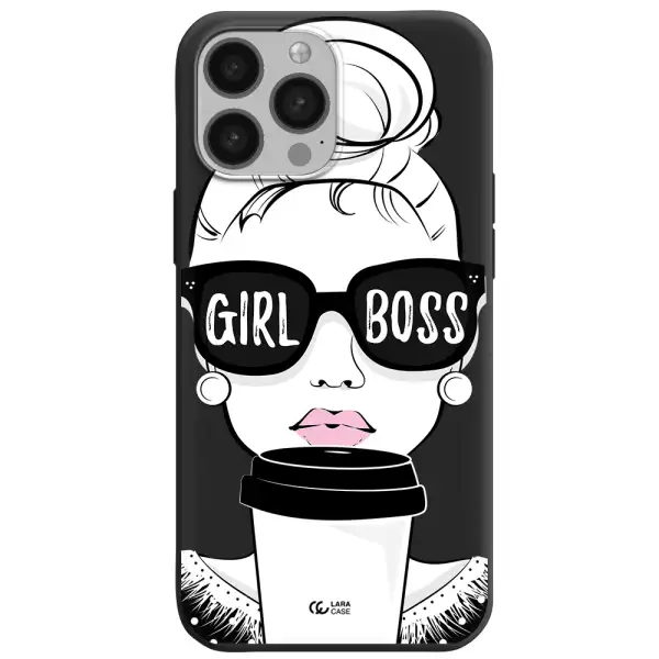 Girl Boss Apple iPhone 13 Pro Max Silicone black Case