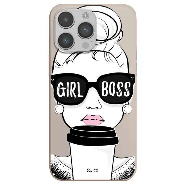 Girl Boss Apple iPhone 14 pro Silicone Stone Case