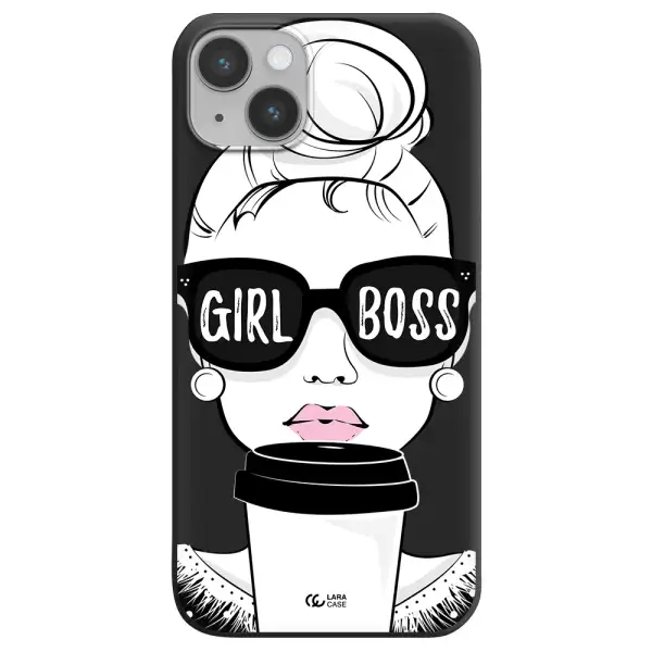 Girl Boss Apple iPhone 14 Silicone black Case