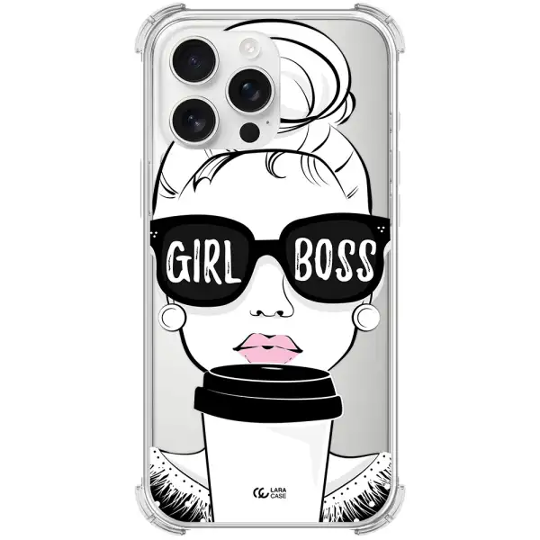 Girl Boss Apple Iphone 16 Pro Max Clear Pc Case