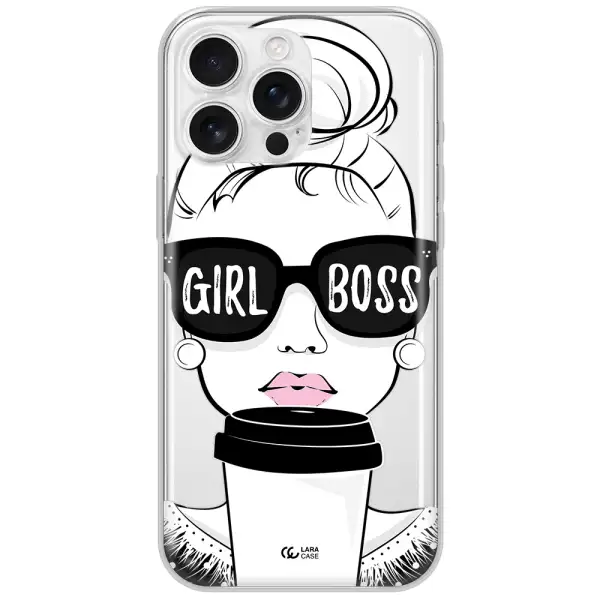 Girl Boss Apple Iphone 16 Pro Max Clear Tpu Case