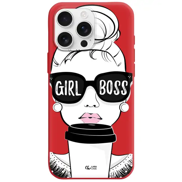 Girl Boss Apple Iphone 16 Pro Max Silicone Stone Case