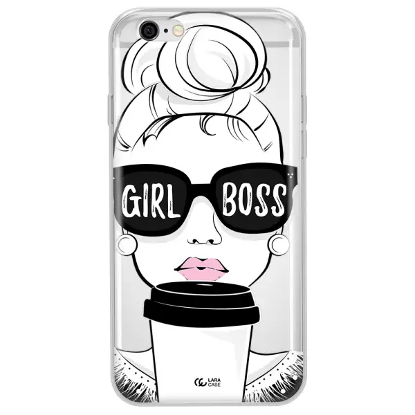 Girl Boss Apple iPhone 6 plus Clear TPU Case