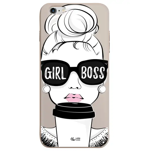 Girl Boss Apple iPhone 6 plus Silicone Stone Case