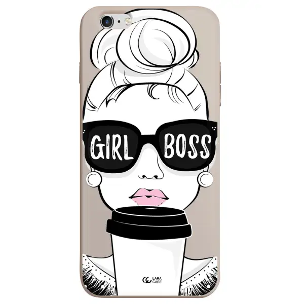 Girl Boss Apple iPhone 6 s plus Silicone Stone Case