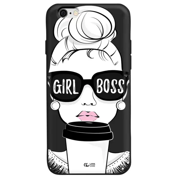 Girl Boss Apple iPhone 6 Silicone black Case