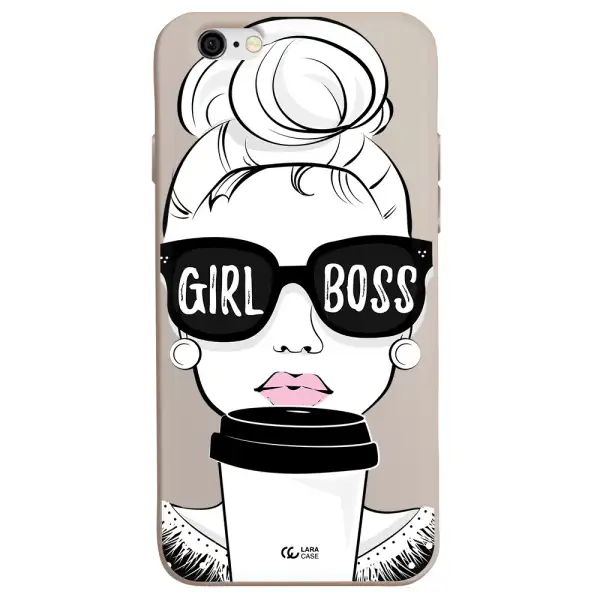 Girl Boss Apple iPhone 6 Silicone Stone Case