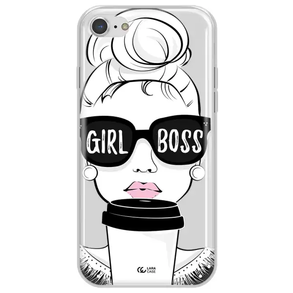 Girl Boss Apple iPhone 7 Clear TPU Case