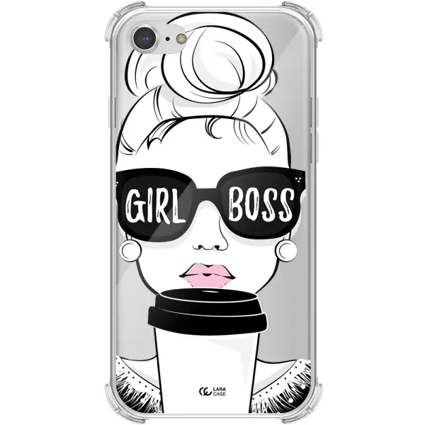 Girl Boss Apple iPhone 8 Clear PC Case