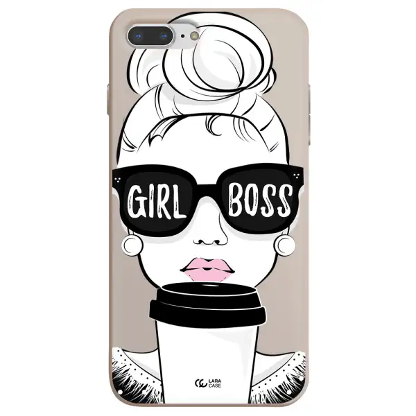 Girl Boss Apple iPhone 8 plus Silicone Stone Case