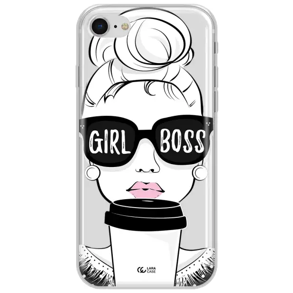 Girl Boss Apple Iphone Se 2020 Clear Tpu Case