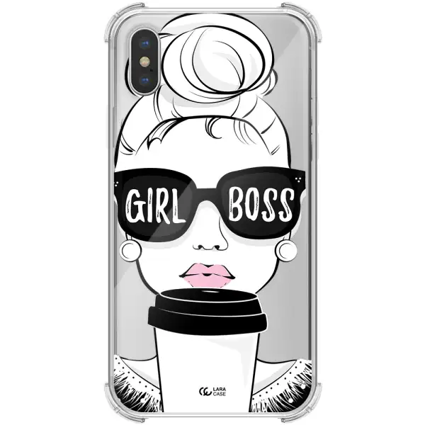 Girl Boss Apple iPhone XS max Clear PC Case