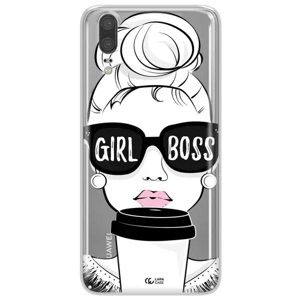 Girl Boss Huawei P20 Clear TPU Case