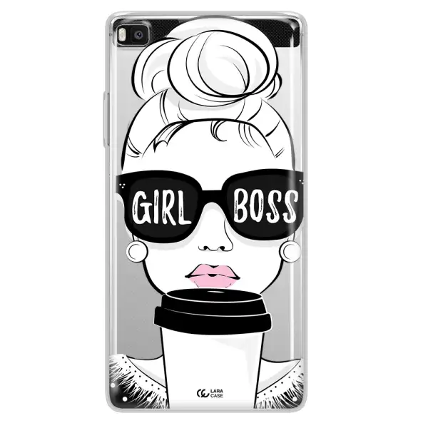 Girl Boss Huawei P8 Clear TPU Case