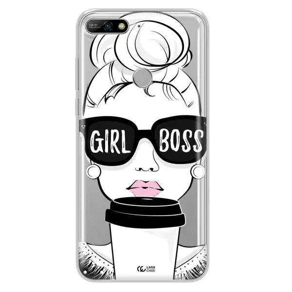 Girl Boss Huawei Y7 2018 Clear TPU Case