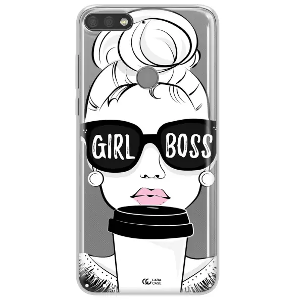 Girl Boss Huawei Y7 Prime 2018 Clear TPU Case