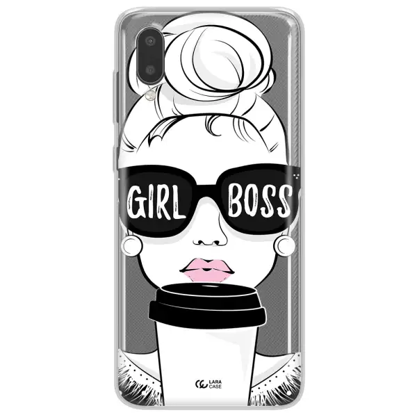 Girl Boss Samsung A02 Clear TPU Case