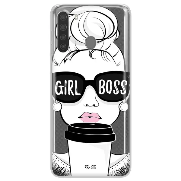 Girl Boss Samsung A21 Clear TPU Case
