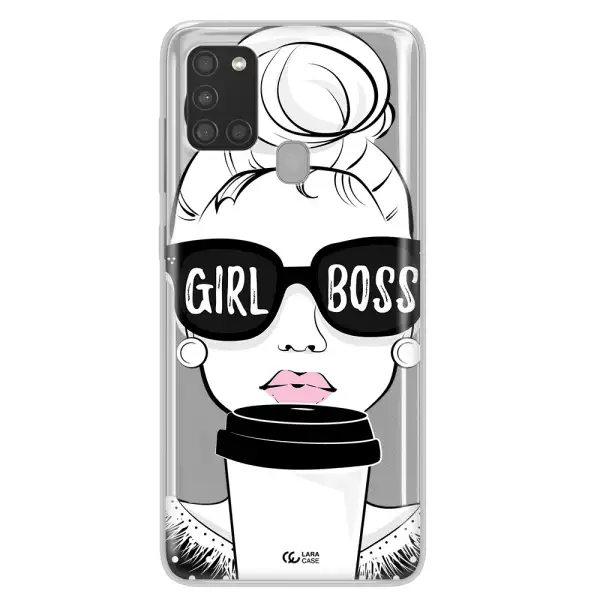 Girl Boss Samsung A21S Clear TPU Case