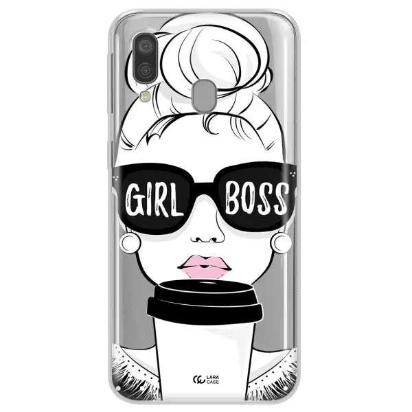 Girl Boss Samsung A40 Clear TPU Case