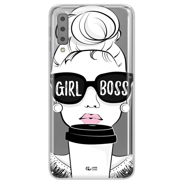 Girl Boss Samsung A7 2018 Clear TPU Case