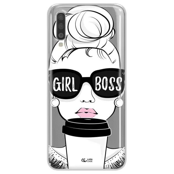 Girl Boss Samsung A70 Clear TPU Case