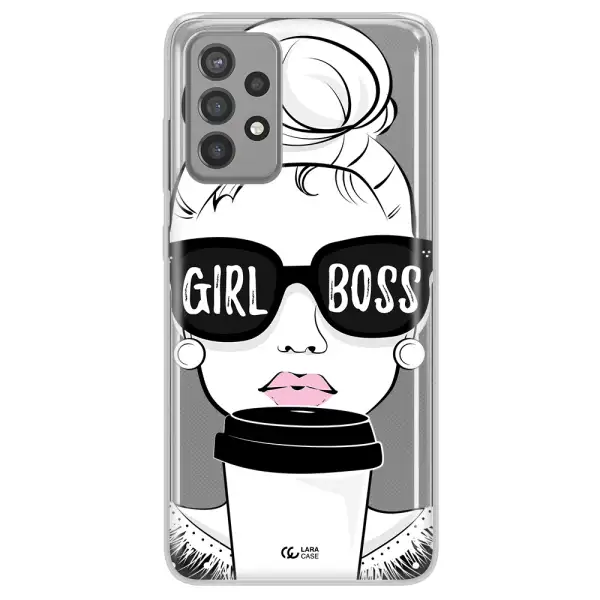 Girl Boss Samsung A72 Clear TPU Case