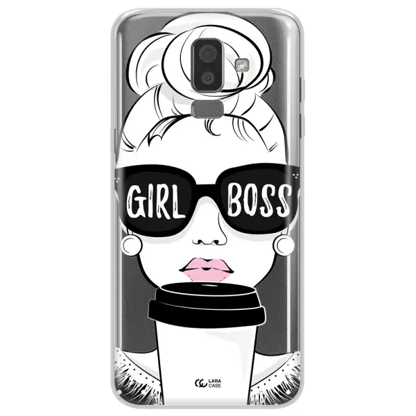 Girl Boss Samsung J8 Clear TPU Case
