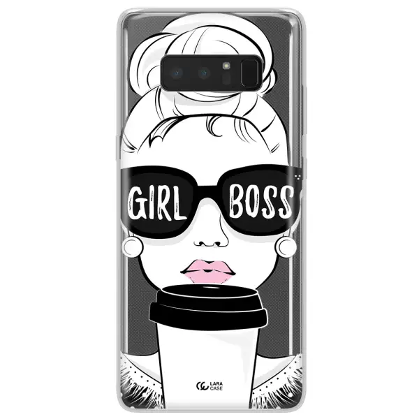 Girl Boss Samsung Note 8 Clear TPU Case