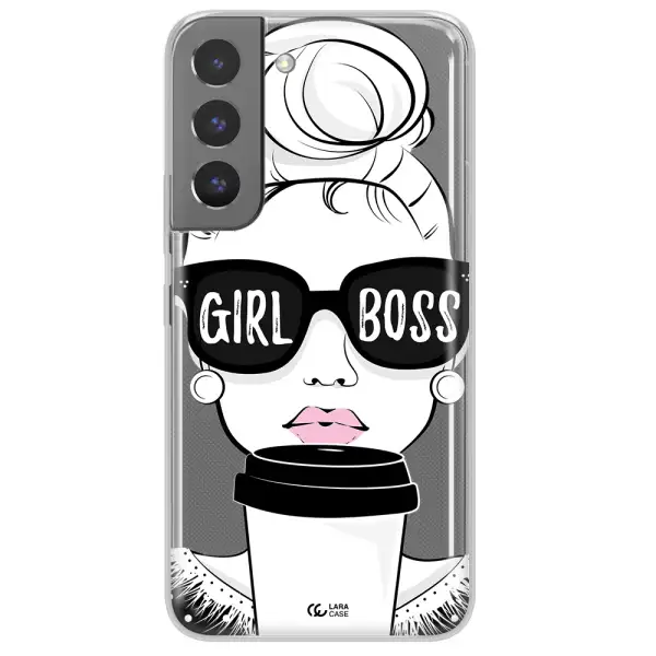 Girl Boss Samsung S 22 Plus Clear TPU Case