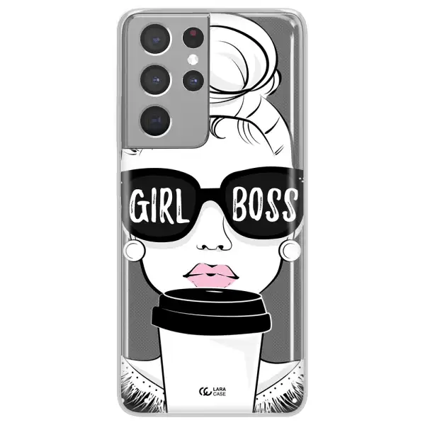 Girl Boss Samsung S21 Ultra Clear TPU Case