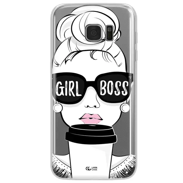Girl Boss Samsung S7 Edge Clear TPU Case