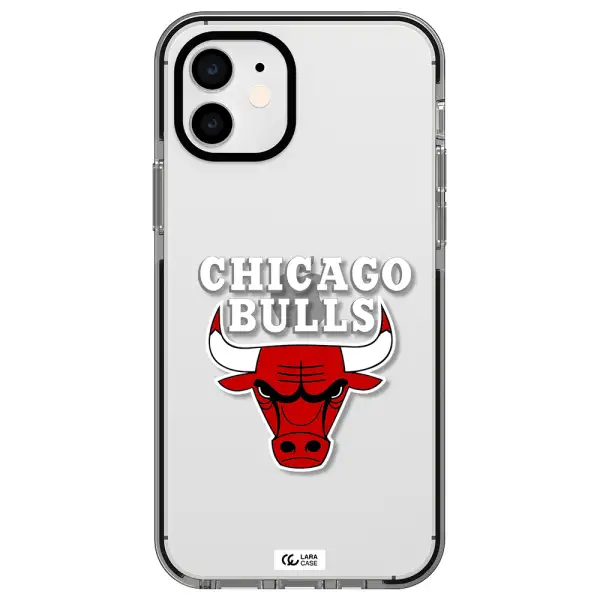 Chicago Bulls Apple iPhone 11 impact black border Case