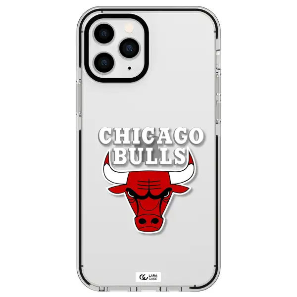 Chicago Bulls Apple iPhone 11 pro impact black border Case