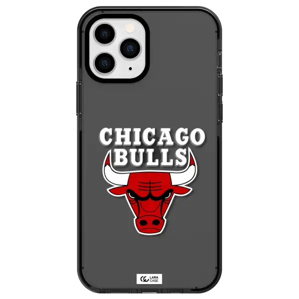 Chicago Bulls Apple iPhone 11 pro max impact Smoke Black Case