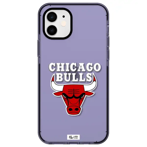 Chicago Bulls Apple iPhone 12 impact Lilac Case