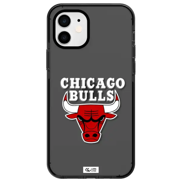 Chicago Bulls Apple iPhone 12 impact Smoke Black Case