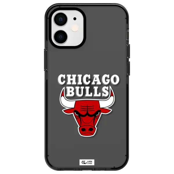 Chicago Bulls Apple iPhone 12 mini impact Smoke Black Case