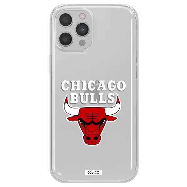 Chicago Bulls Apple iPhone 12 pro max Clear TPU Case