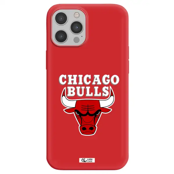 Chicago Bulls Apple iPhone 12 pro Silicone Imperial Red Case
