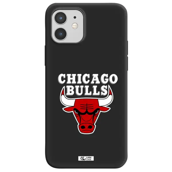 Chicago Bulls Apple iPhone 12 Silicone black Case